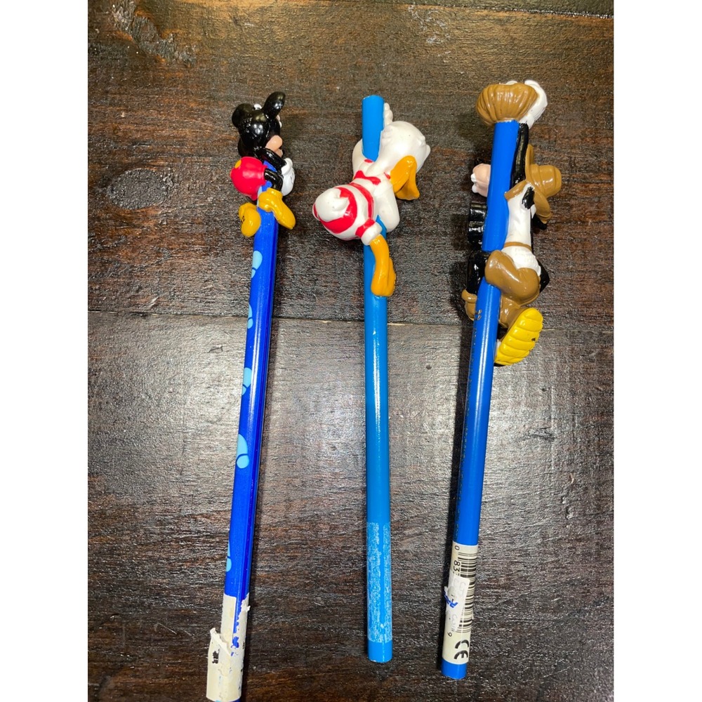 Vintage Disney Collectible Pencils Mickey Mouse Donald Duck Goofy 90s‎ Lot - Picture 2 of 5